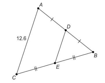 What is DE? Enter your answer as a decimal in the box.-example-1