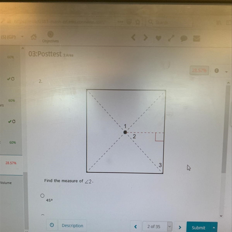 Find the measure of angle 2-example-1