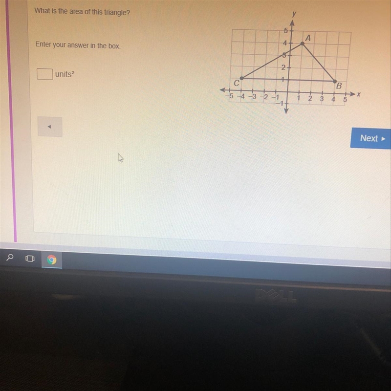 What is the area of this triangle?-example-1