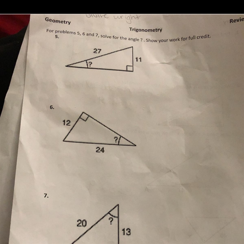 I need help solving for the angle ??-example-1