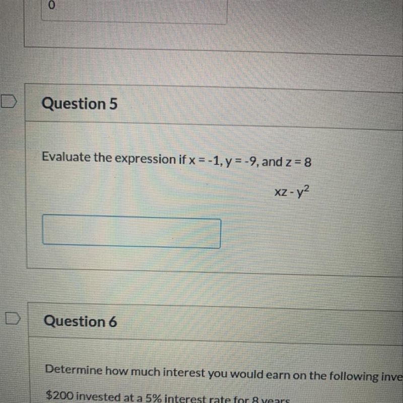 Number 5, evaluate the expression on the picture below-example-1