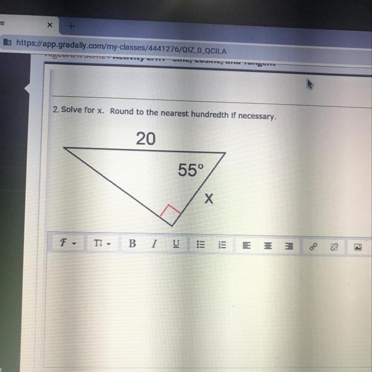 Solve for x. round to the nearest hundredth if necessary.-example-1