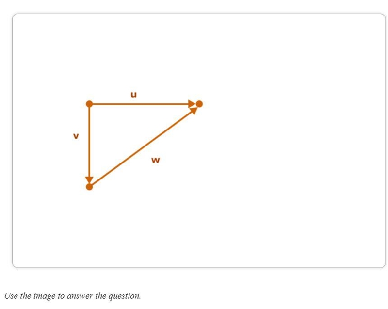 Which mathematical statement matches the vector operation shown in the geometric representation-example-1