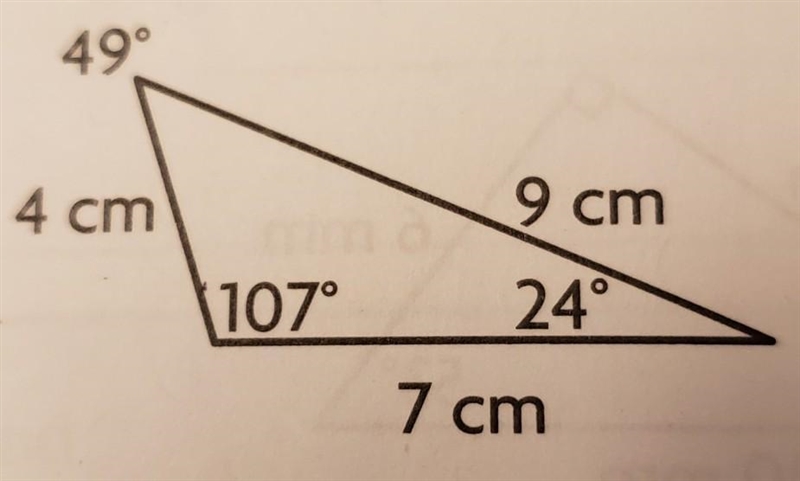 What is the classification of the following triangle. scalene, isosceles, or right-example-1