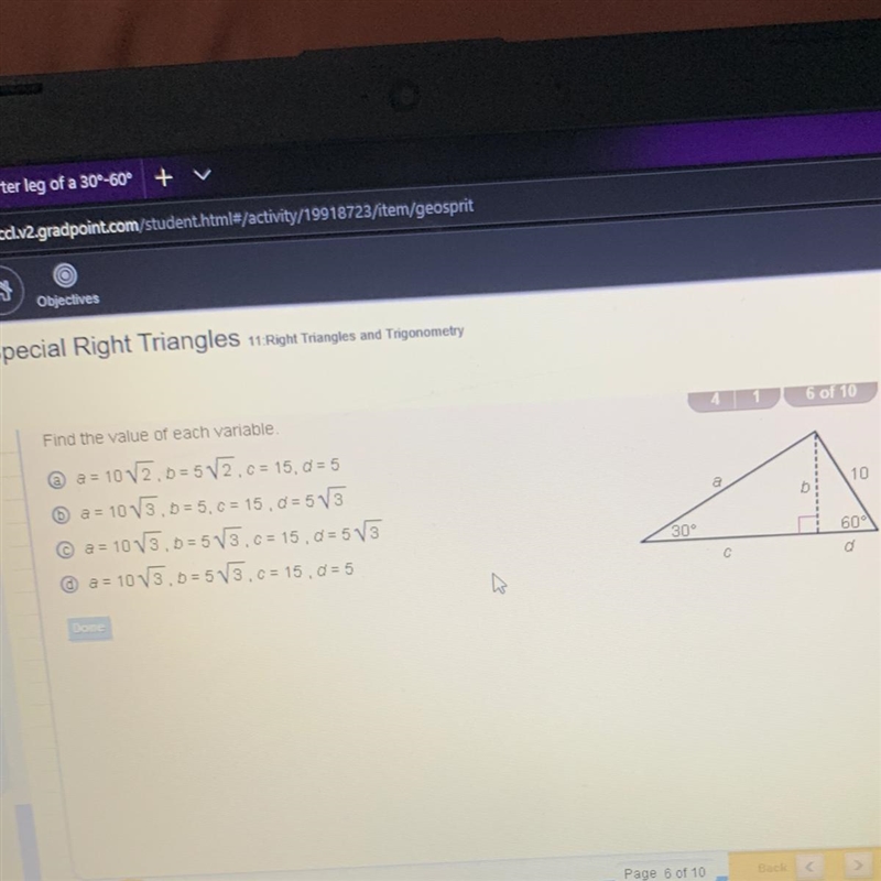 Find the value of each variable-example-1