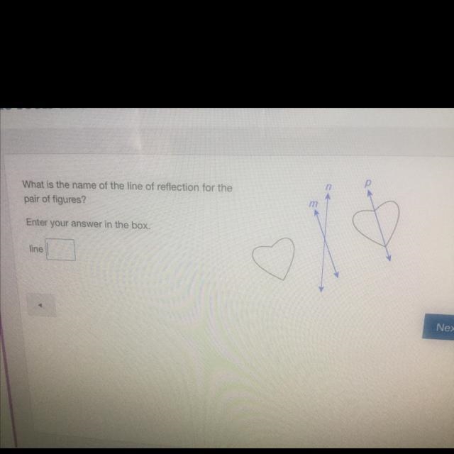 What is the name of the line of reflection for the pair of figures?-example-1