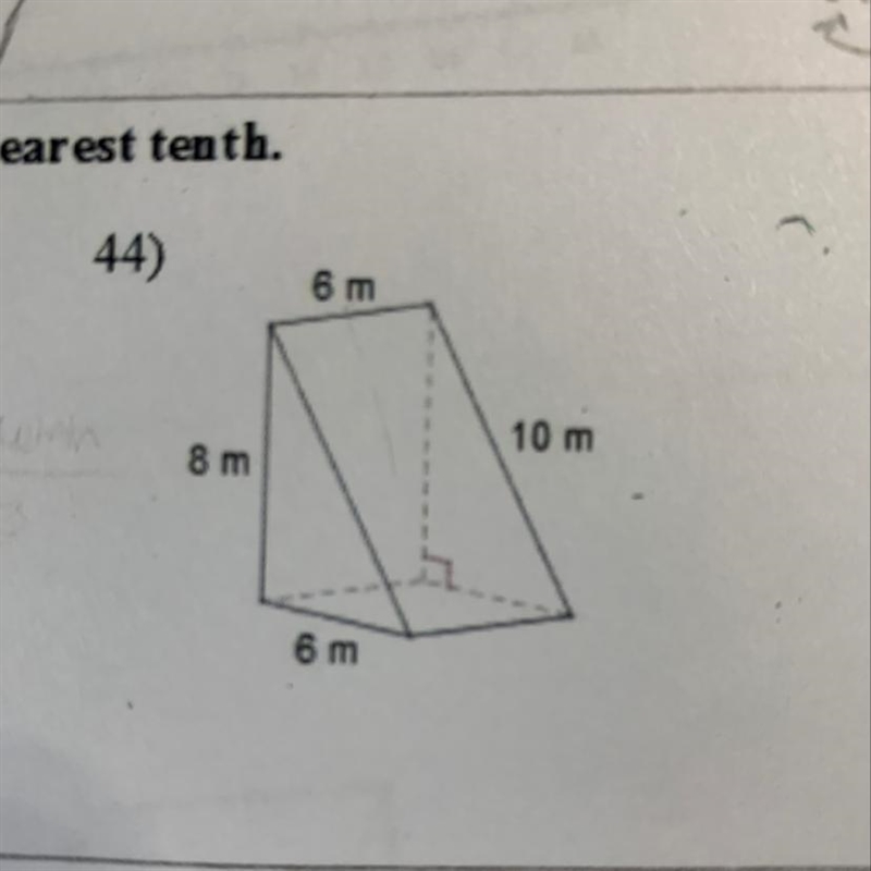 Can anyone help me findcthe volume of this shape thanks-example-1