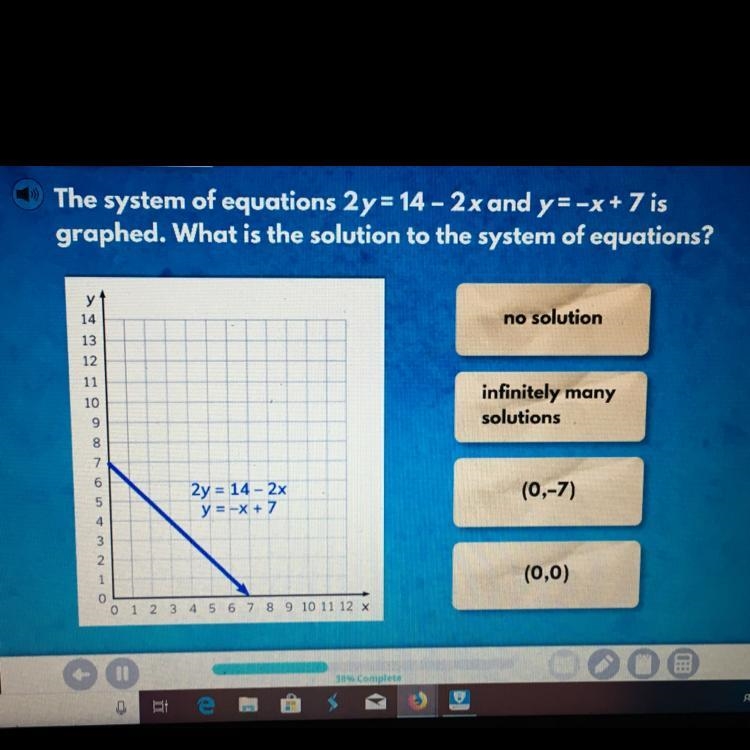 What is the solution I the systems of equations?-example-1