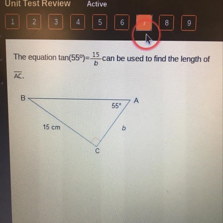 What is the length of AC? Round to the nearest tenth.-example-1