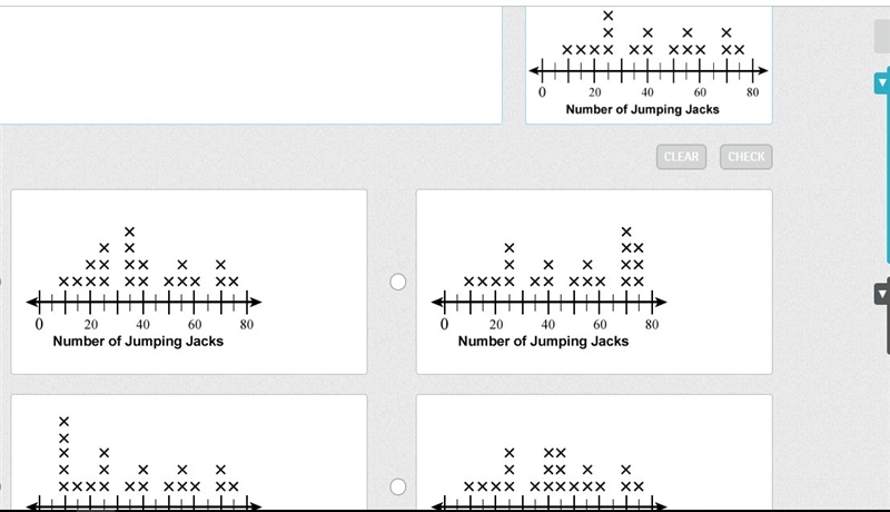 PLZZZZZZZ HELP ASAP 20 PTS The line plot represents the number of jumping jacks each-example-1