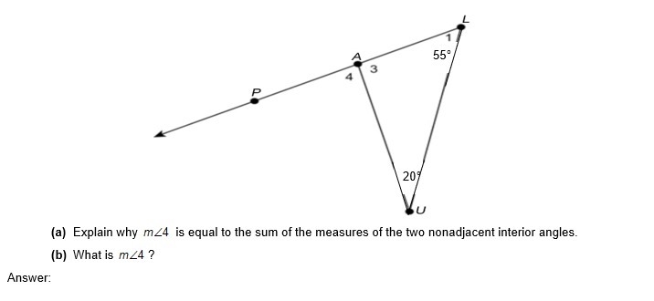 2. In the figure, is an exterior angle to .-example-1