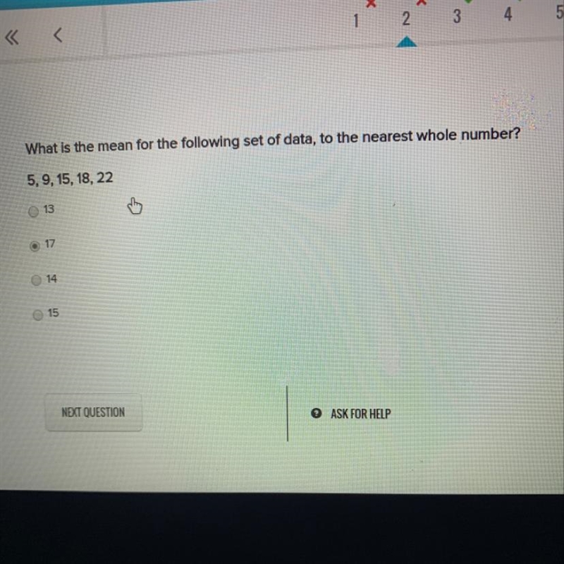 What is the mean for the data set?-example-1