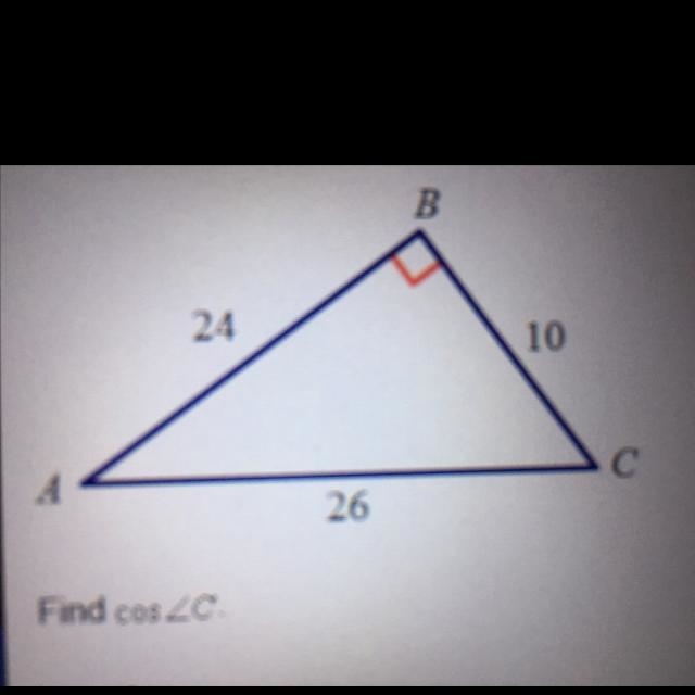 Find the cos of angle C-example-1