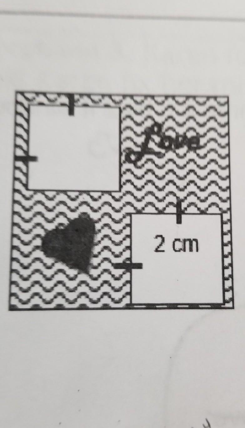 The perimeter of the picture frame is 36cm. If the frame is square what is the length-example-1