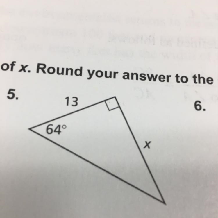 Find the value of X. Round to the nearest tenth. Plz Help.-example-1