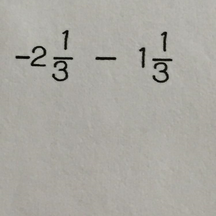 2 1/3 - 1 1/3 PLEASE ANSWER MY HOMEWORK IS DUE IN 10 MINUTES-example-1