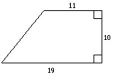 Find the area of the trapezoid its 11 10 19 A 95 units 2 B 190 units 2 C 150 units-example-1