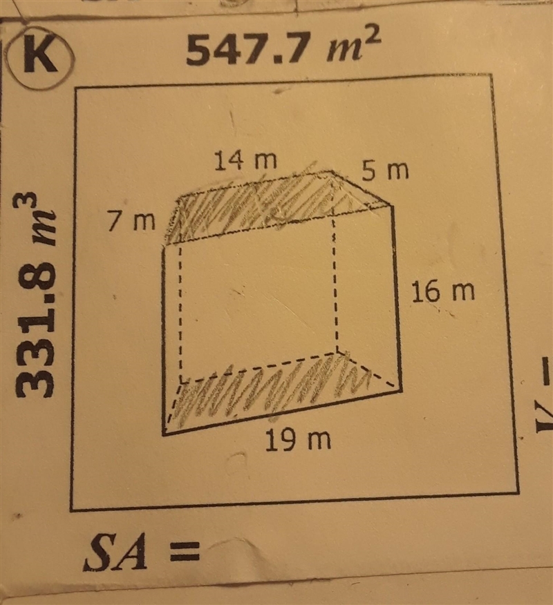 What is this prism called? Can y'all also help me with the surface area & volume-example-1