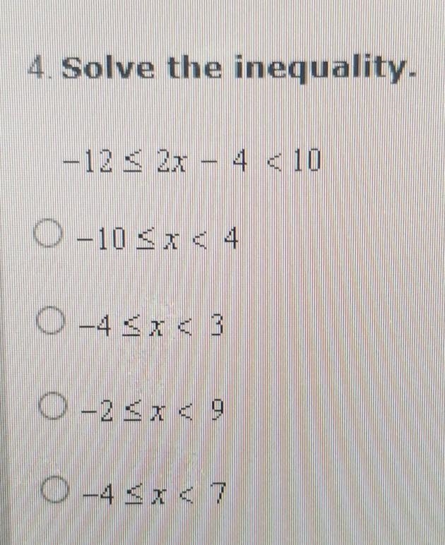 4. Solve the inequality. ​-example-1