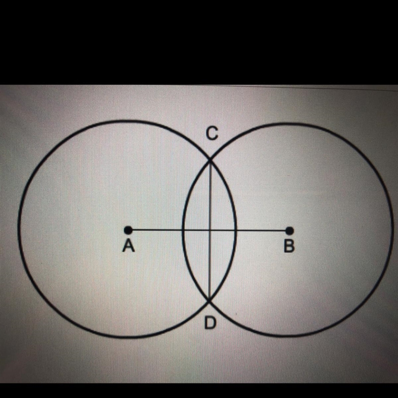 Circle A and B are concircle roundgruent. AB equals 18 and CD equals 12. What is the-example-1