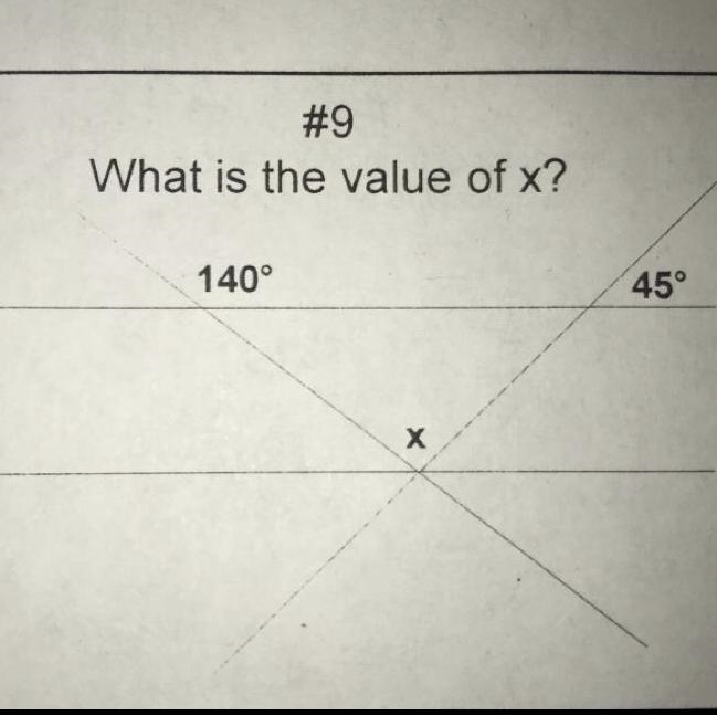 Question: What is the value of x? (The picture should be attached)-example-1