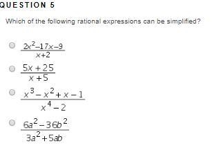 HELP PLEASE!!! HURRY!!! EXPLAIN YOUR ANSWER!!Which of the following rational expressions-example-1