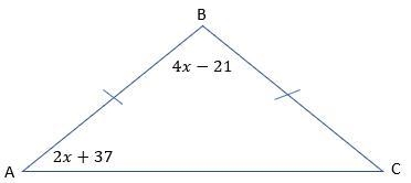 100 POINTS! What are the angle measures of the triangle?-example-1