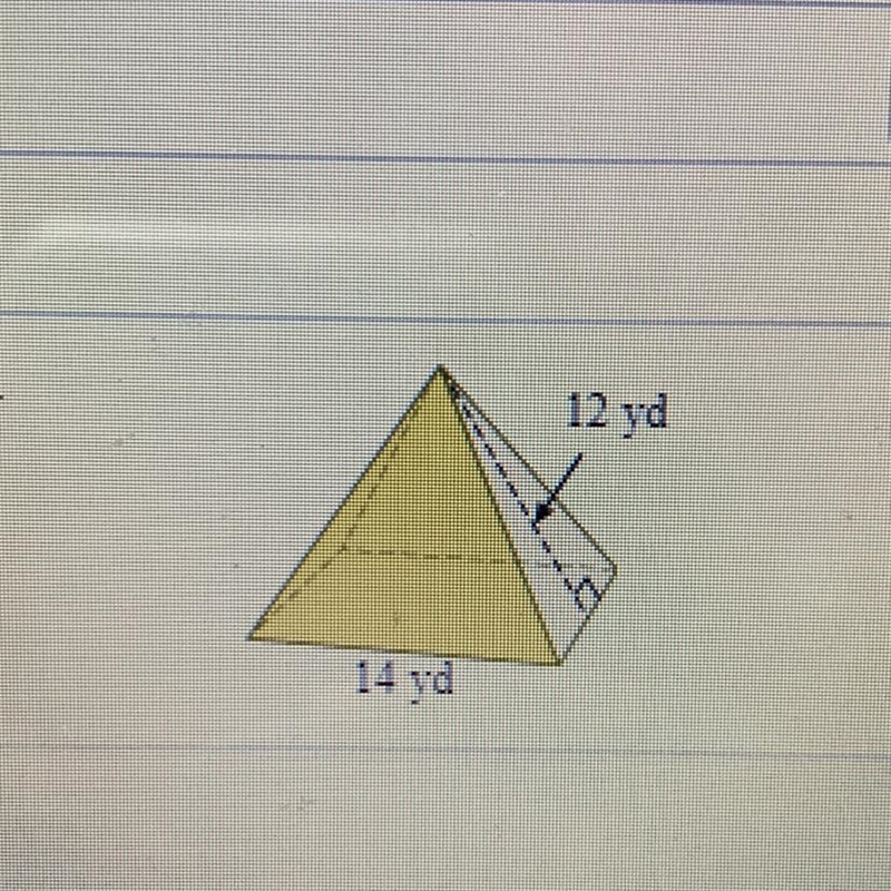 Find the surface area of the square pyramid using a net-example-1