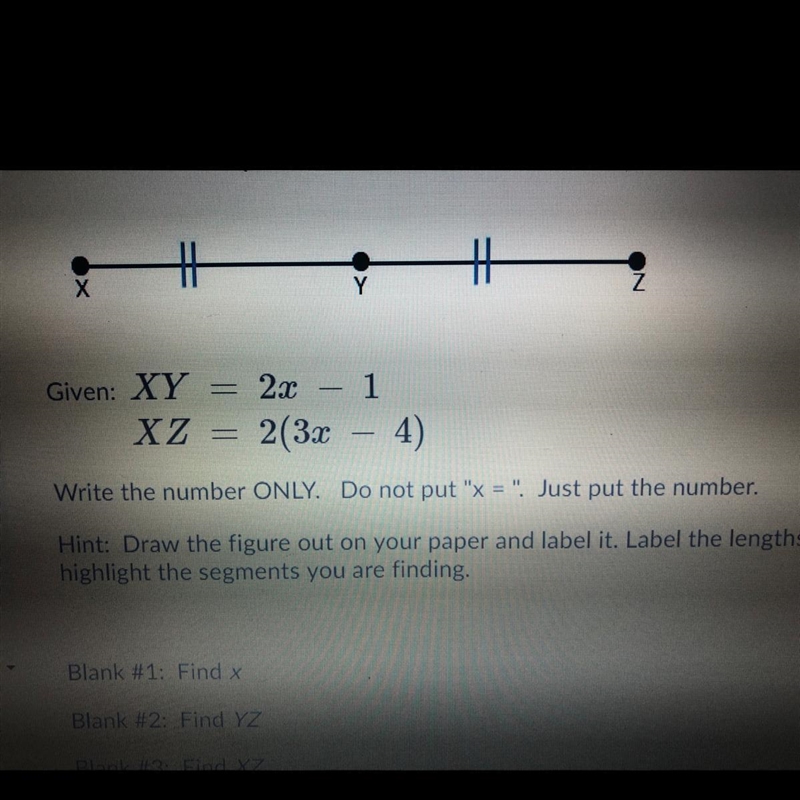 Please be quick Find X Find YZ Find XZ-example-1