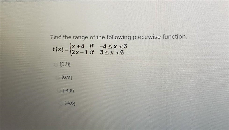 Find the range of the following piecewise function ​-example-1