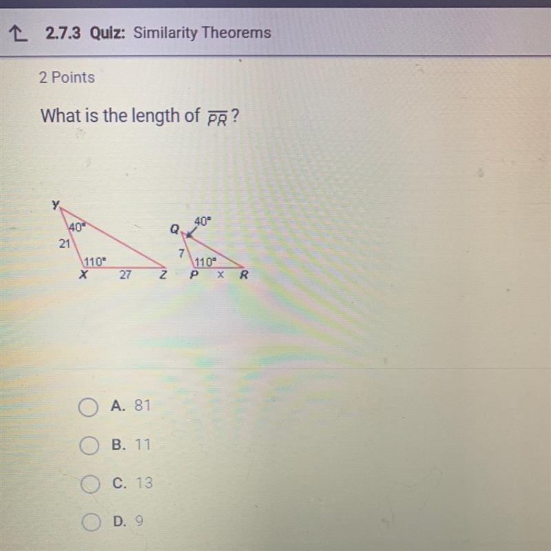 What is the length of PR ?-example-1