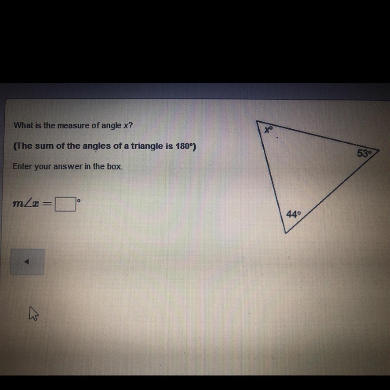 What’s the angle of x?-example-1