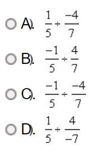 QUICK! Which expression represents a positive number?-example-1