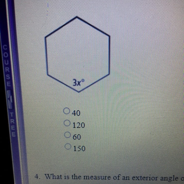 What is the value of x in the regular polygon below?-example-1