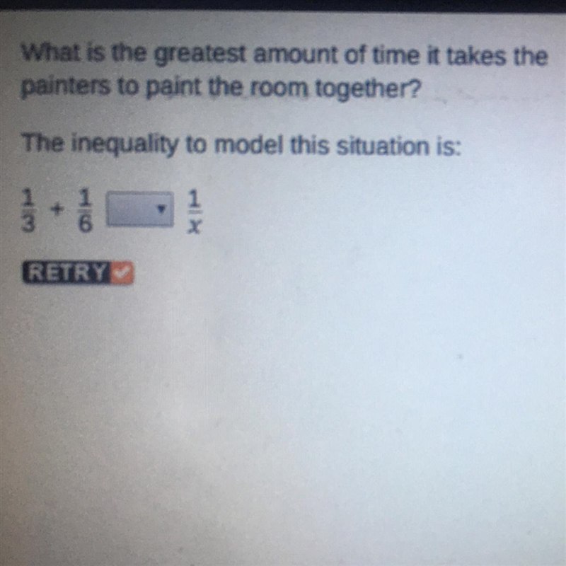 The inequality to model the situation is:-example-1