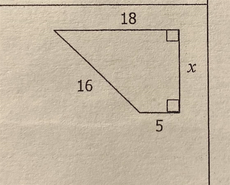 Need help step by step find the missing side thanks-example-1