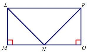 Given the diagram above the fact that LPOM is a rectangle and the fact that LN≅PN-example-1