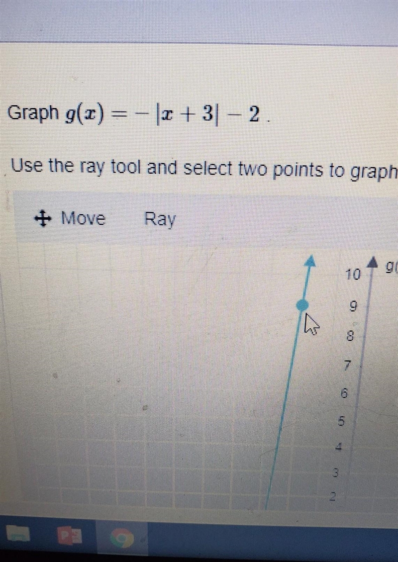 Graph g(x) = - [x+3] -2​-example-1