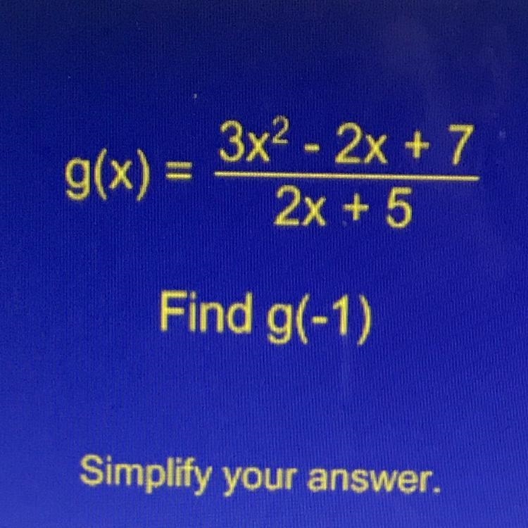 I did try this problem out 5 times and I did put the -1 in for the x idk what I did-example-1