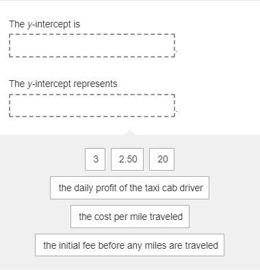 The graph shows the total fare, y, for a taxi ride with respect to the miles traveled-example-2