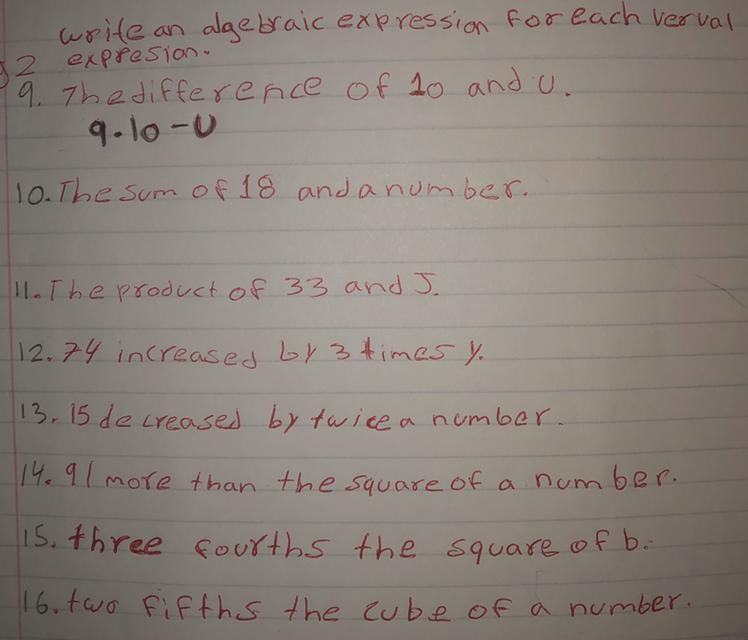 Can you please help me ? I really need it .write an algebraic expression for each-example-1