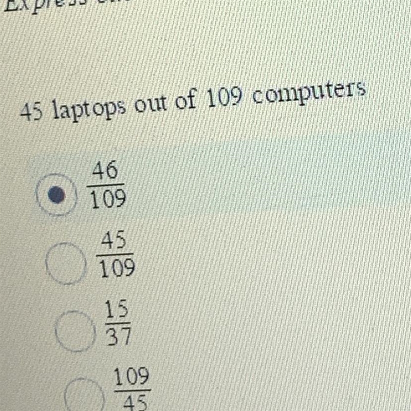 45 laptops out of 109 computers-example-1