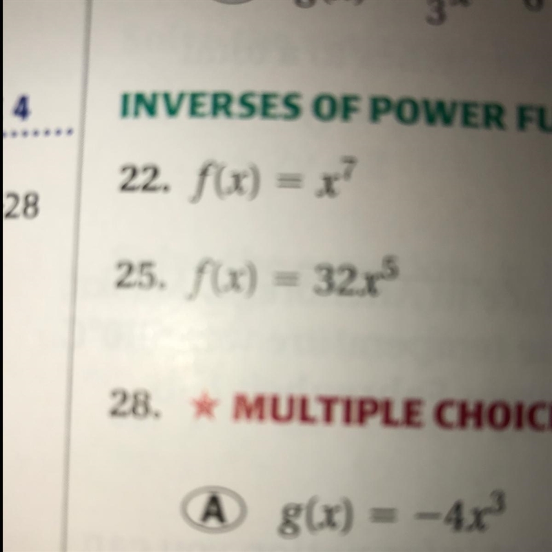 Find the inverse of the power question. (#25)-example-1