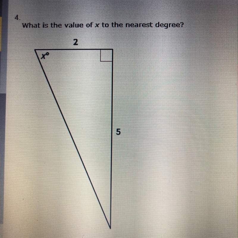 What is the value of X to the nearest degree? Answer options: 68, 77, 22, 63.-example-1