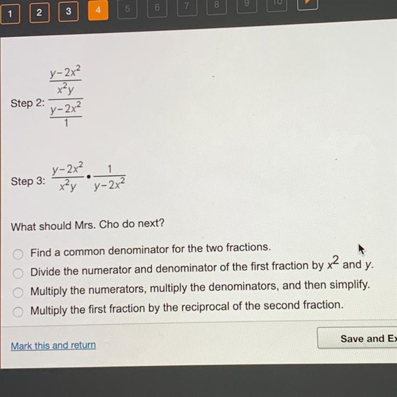 Mrs. Cho wrote the following problem on the board.-example-1