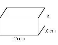 A right rectangular prism fish tank has a volume of 8000 cubic centimeters. If the-example-1