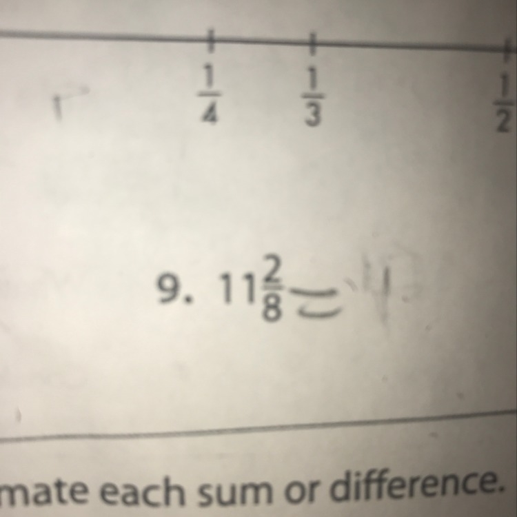 It says to round the mixed numbers to the nearest whole-example-1