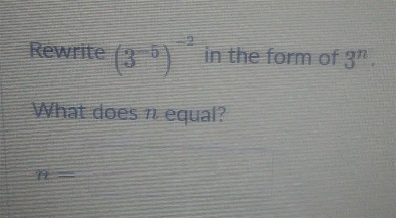 What does N equal help me please​-example-1