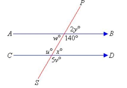 What is the value of u, v, w, x, and y?-example-1