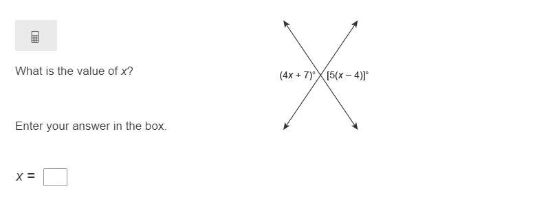 What is the value of x? Enter your answer in the box.-example-1